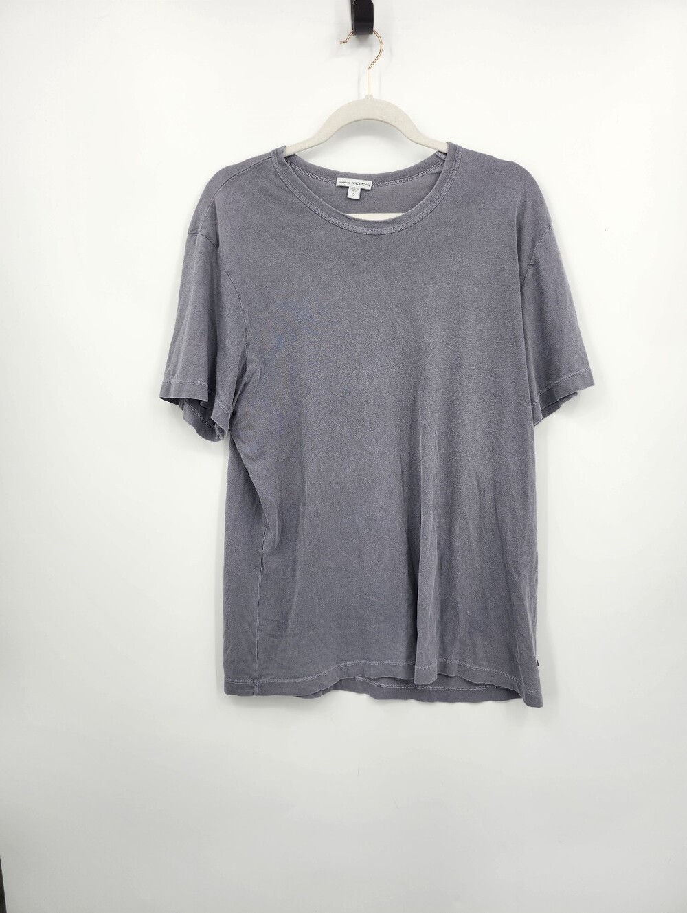 James Perse Women's Classic crew Tee T Shirt Grey SZ 3 L